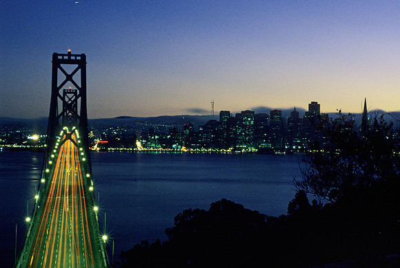 San Francisco Bay Bridge Sunset