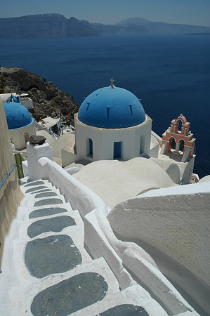 Steps to Blue Dome & Bell Tower