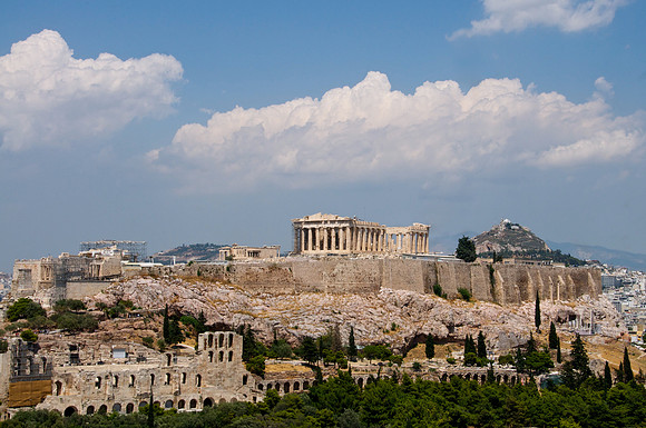 Parthenon,Mt.Lycabettus & Dionysus Theatre
