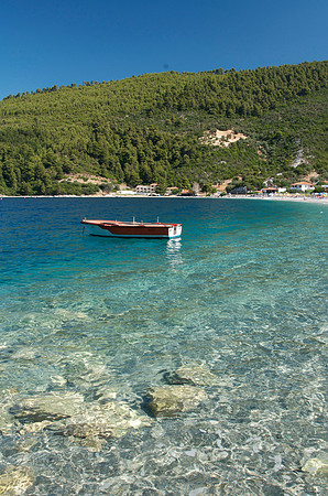 Boat at Parnomos Beach