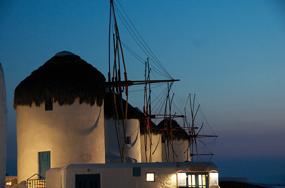 Windmills at Dusk