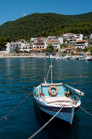 Fishing Boat in Port of Neo Klima