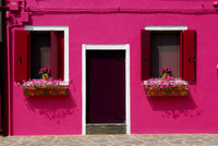 Burano Pink with Window Flowers