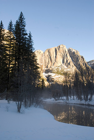 Winter Morning at Yosemite Falls