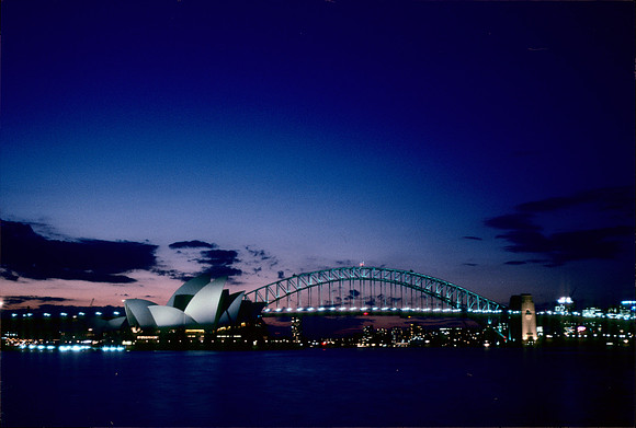 Night Lights of Sydney Harbor